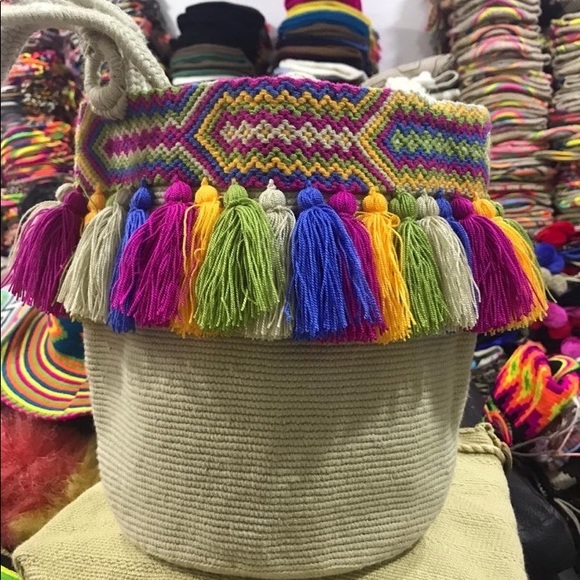 🌈Colorful Wayuu bucket bag!!! One of the kind🌸 - Picture 10 of 10